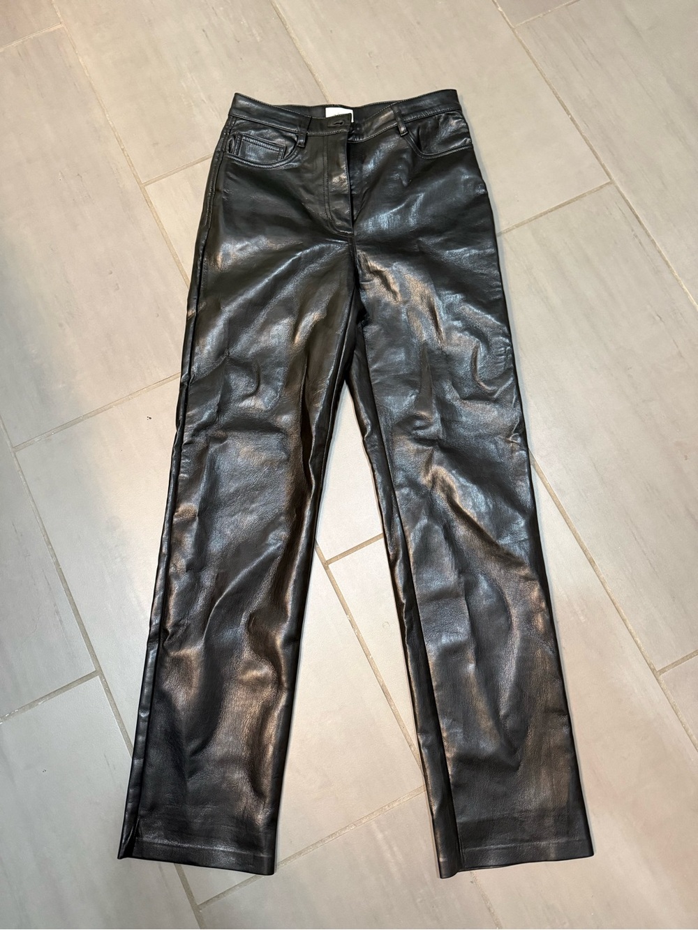 Aritzia Wilfred black Faux Leather Women's pants